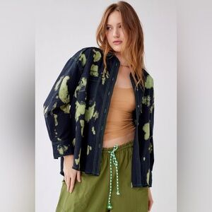 BDG Andy Flannel Dye-Tech Button-Down Shirt